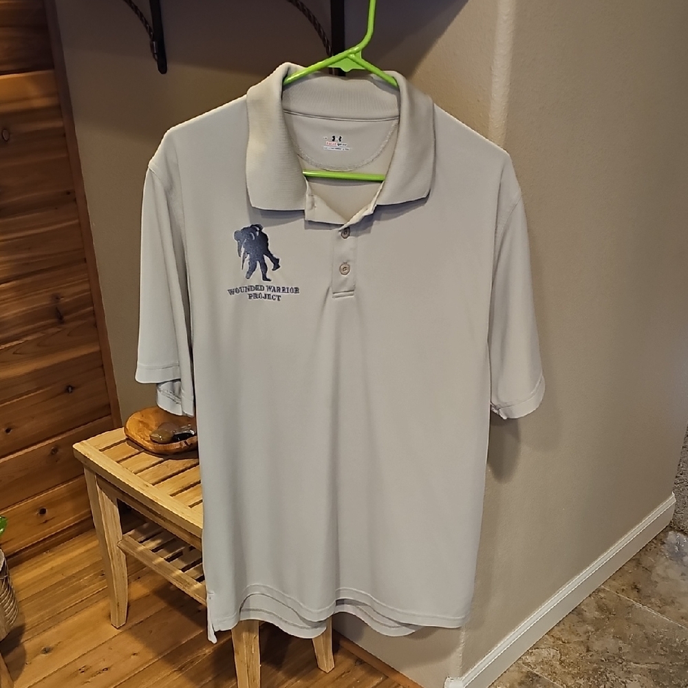 Under Armour Gray Polo Shirt Casual Comfort